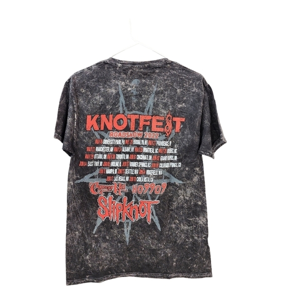 Knotfest Unisex Vintage Grey  Leg 2 Tour T-Shirt - M - Picture 5 of 5
